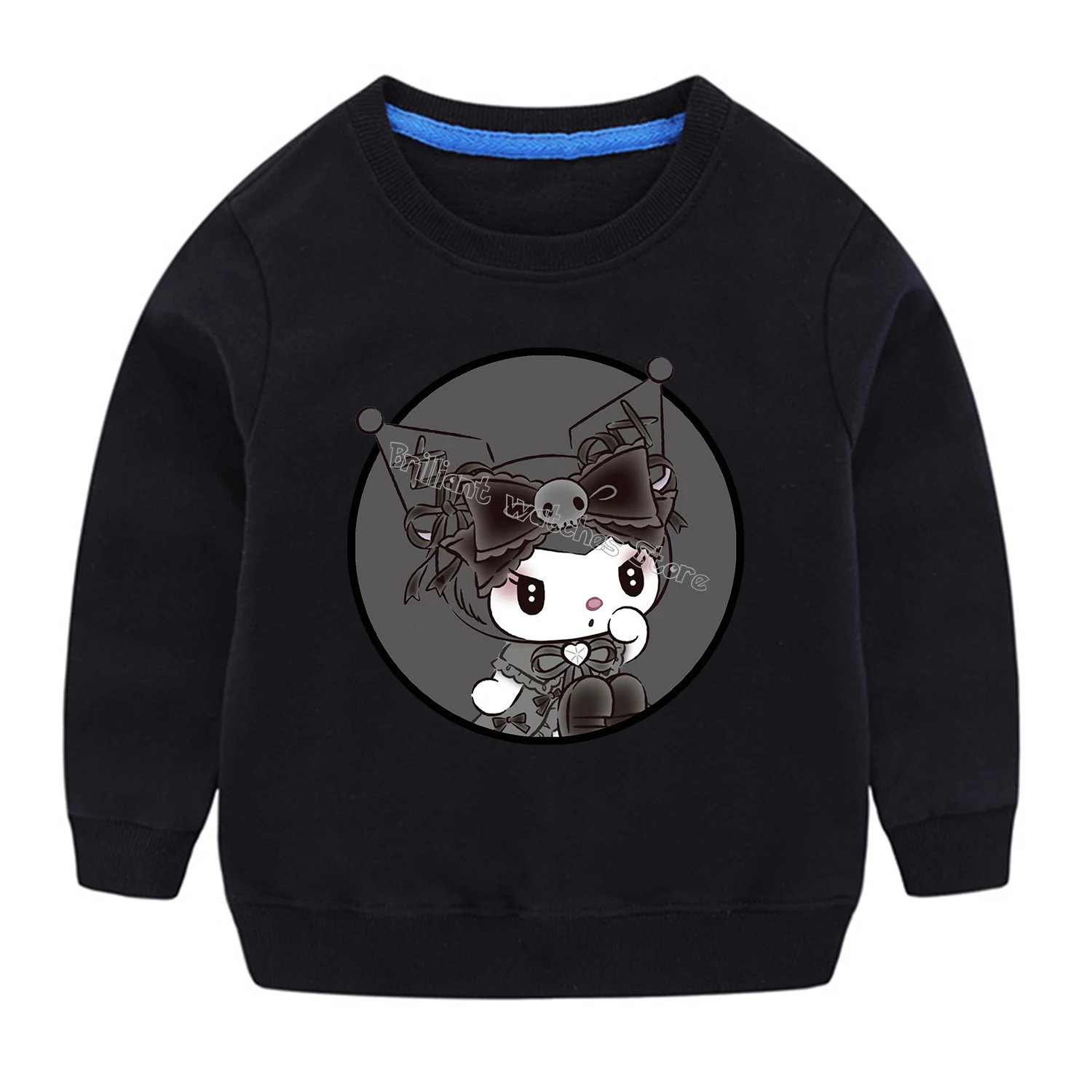 Sanrio dünne Hoodie für Kinder niedlichen Cinna moroll Kuromi Anime Kleidung Mode Mädchen Hallo Kitty Kleidung Kind Sweatshirt Tops Geschenk