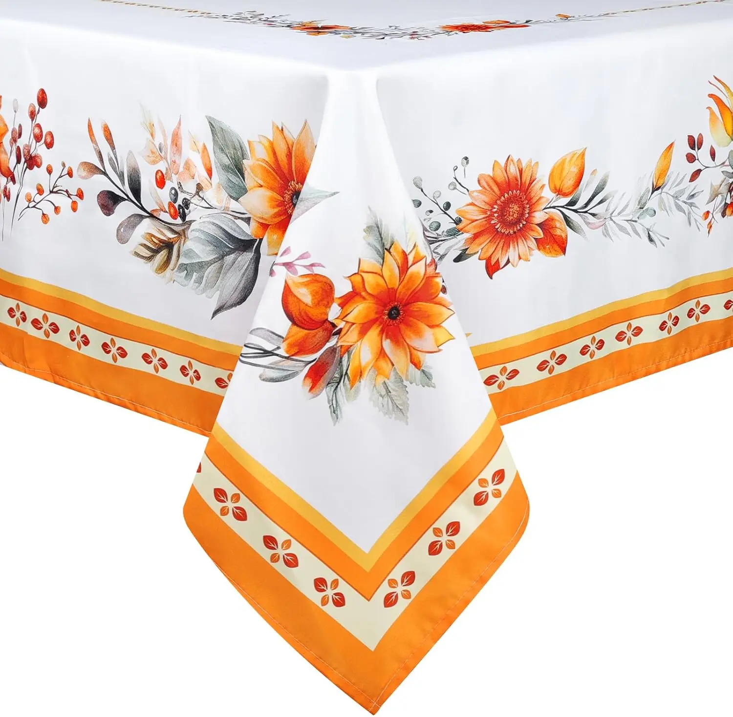 Fall Thanksgiving Maple Leaf Rectangle Tablecloth Table Decor Autumn Waterproof Tablecover Wedding Party Thanksgiving Decoration