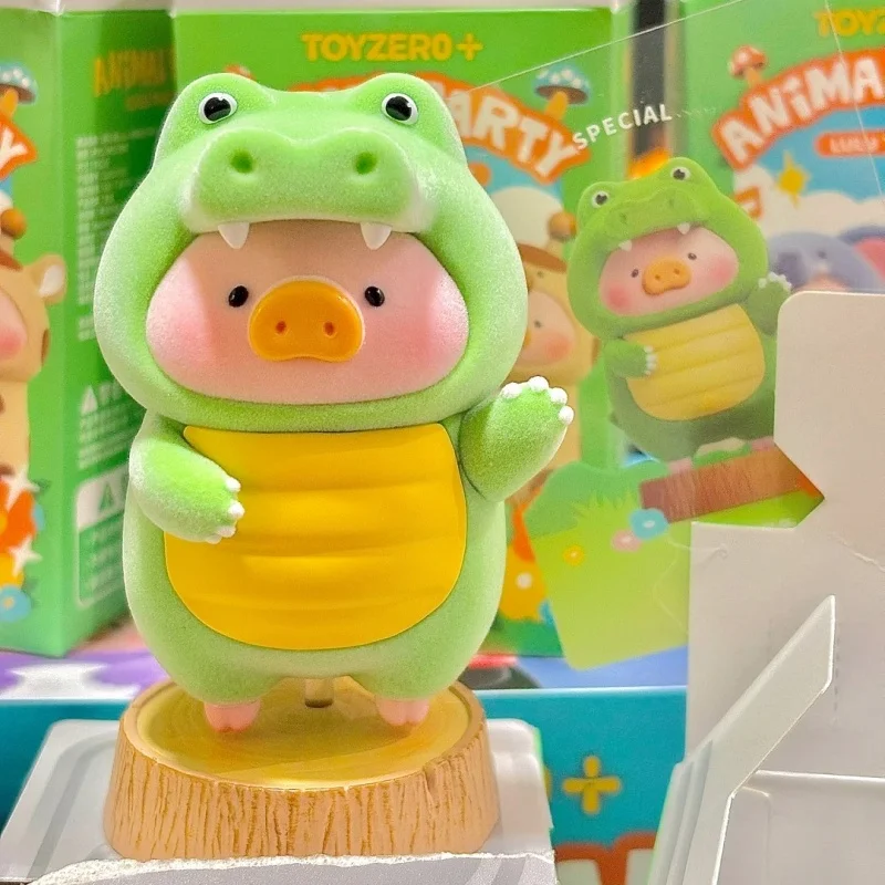 متوفر في المخزون الأصلي لولو الخنزير الحيوان سلسلة الحفلات صندوق أعمى لطيف أصبع عمل الشكل الفيل أنيمي الدمى اللعب الهدايا الساخن