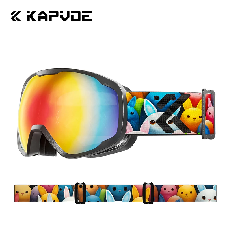 

Kapvoe Kids Ski Goggles Toddler Snowboard Goggles For Boys Girls Aged 3-14 UV400 Protection Ski Goggles Youth Winter Sports