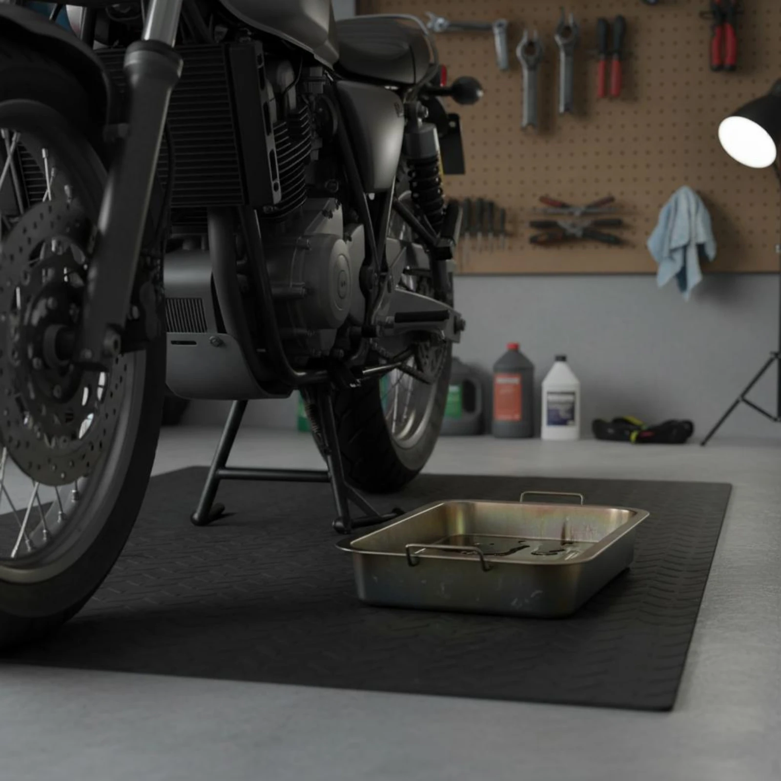 Engine Oil Drain Pan Easy to Carry Engine Oil Collection Pan Liquid Tray Sturdy Automotive Supply Thick Plastic