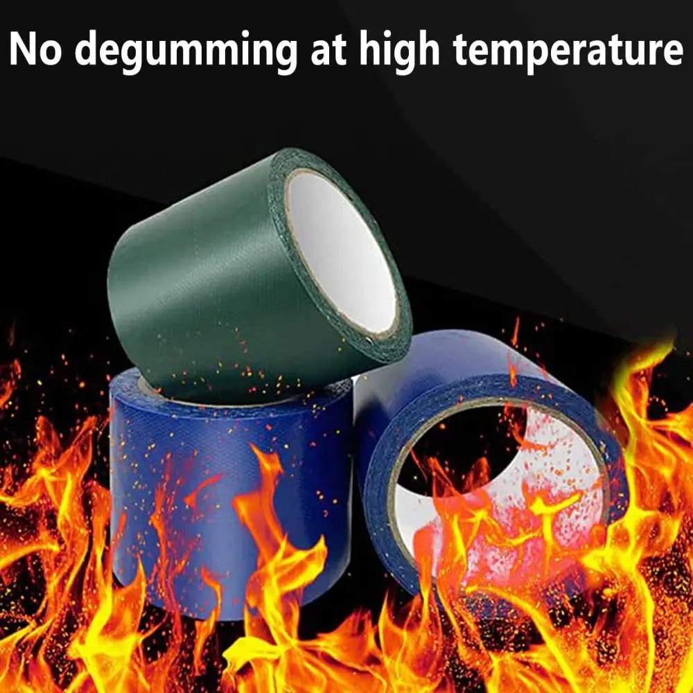 Nastro di riparazione per telone impermeabile Forte adesione Nastro in tessuto antipioggia verde blu Resistenza allo strappo Parti di pellicola gommata