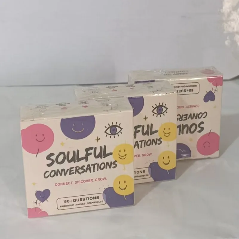 Mini Deep Conversation Question Cards Icebreaker Table Card for Friend Gathering Friendship Building Interactive Party Game Gift