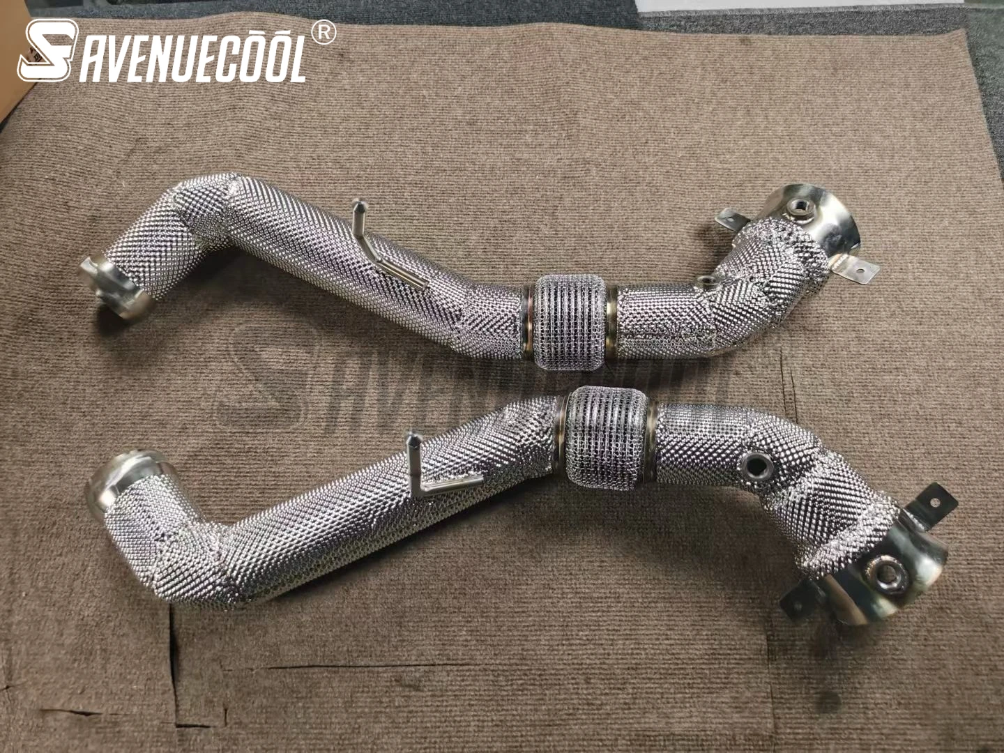 

AVENUECOOL Exhaust System High Performance Downpipe for MCLAREN 540C 570S 570GT 2015-2019 With Heat Shield Racing Pipe