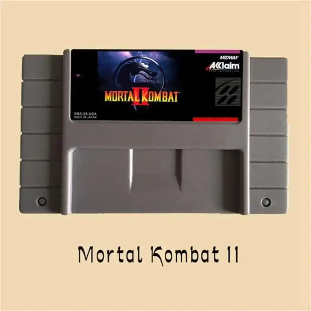 cartao-de-jogo-cinza-grande-mortal-kombat-ii-16bit-para-jogador-de-jogo-ntsc-dos-eua