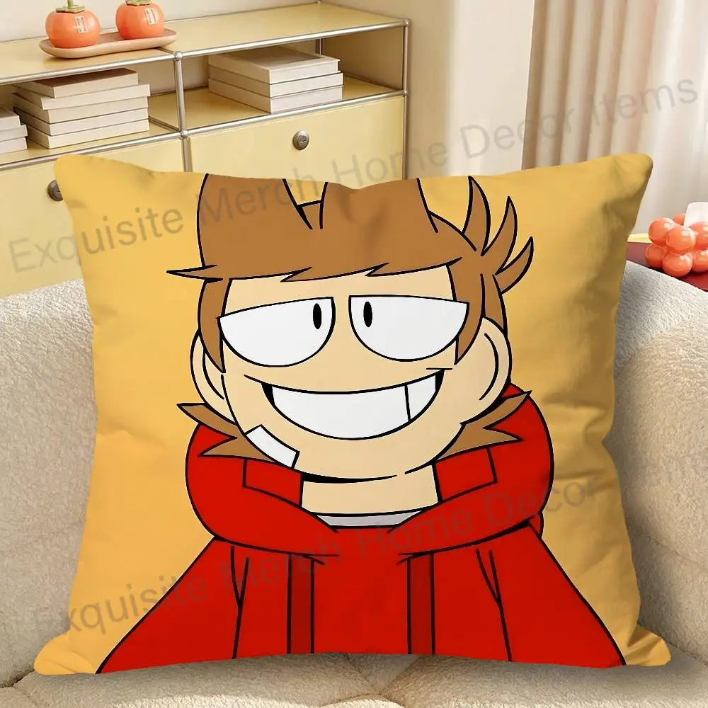 E-Eddsworlds-S TordTom Print Pillow Case Aesthetic Bedroom Decor 30x30 40x40 45x45 50x50 60x60 65x65cm