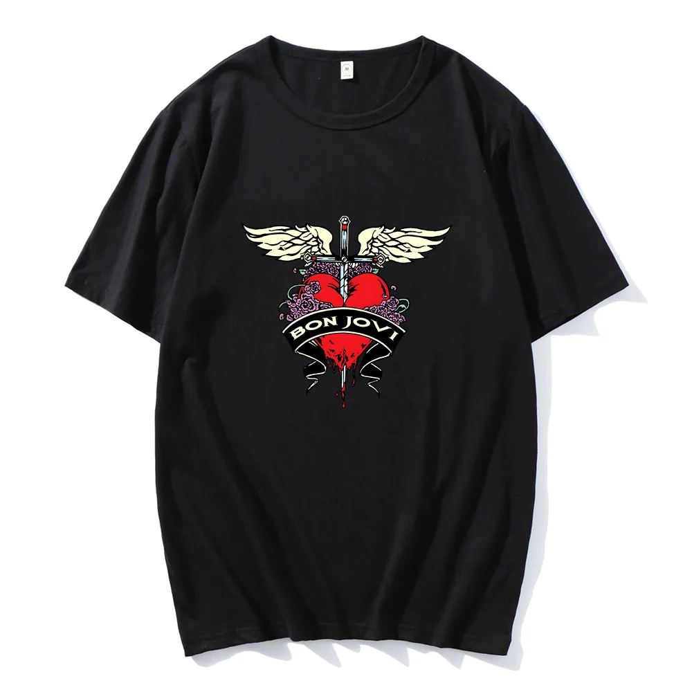 BonJovi T-shirts for Spring Cotton Soft Short Sleeve Tee-shirt Funko Pop Printing Men/Women Tshirt Ropa Hombre Casual Clothing