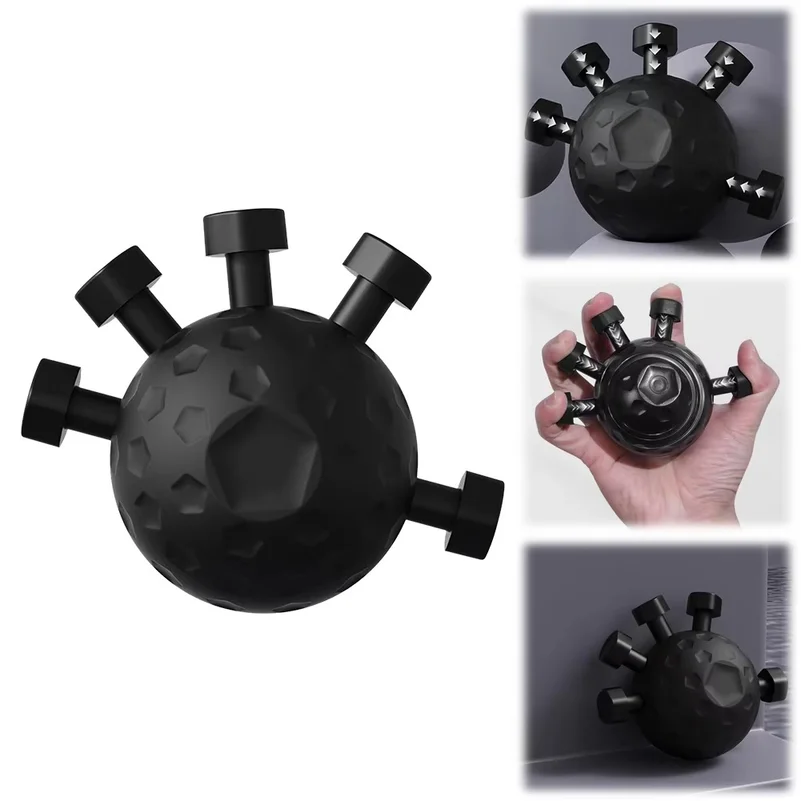 Hand Strength Exerciser Ergonomic Hand Ball Gripper Exerciser Anti Slip Finger Exerciser Trainer Rock Climbing Fitness Equipment