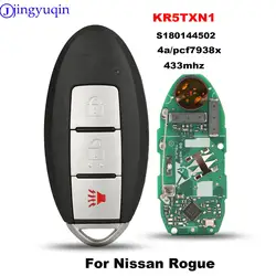 jingyuqin KR5TXN1 S180144502 Remote Smart Car Key For Nissan Rogue 433Mhz 4AChip 3BTN Keyless