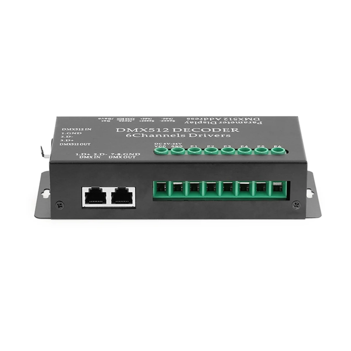 وحدة فك ترميز الإضاءة LED DMX512، وحدة التحكم Dimmer RGB 6-Way، JAS