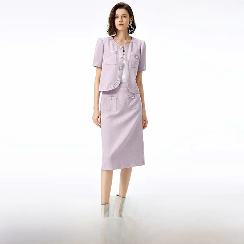 spring-ort-sve-slim-fit-jaet-knee-length-color-f-skirt-women's-26-faion-commute-sle-decorative-button
