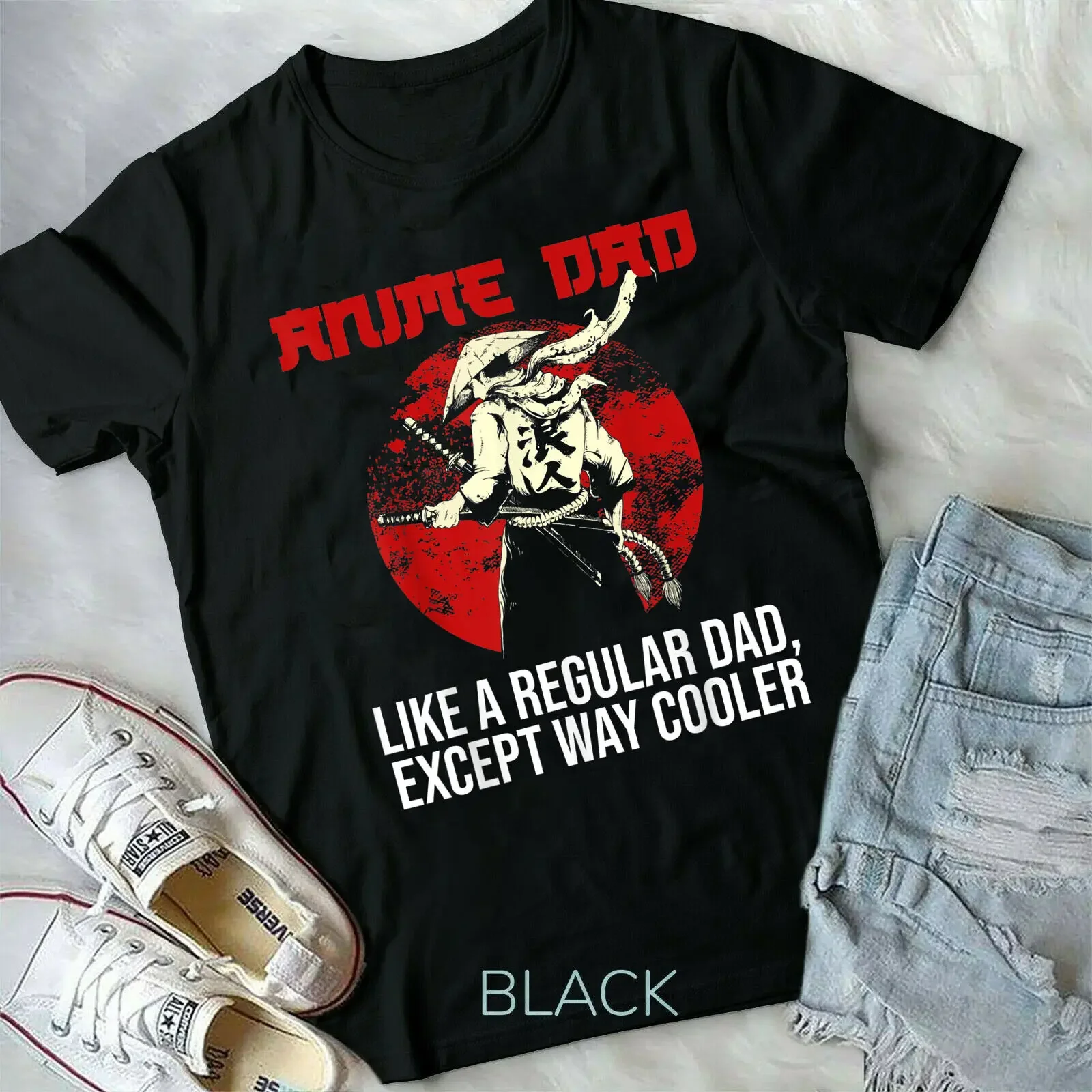 Anime DAd Like A Regular Dad Except Way Cooler Short-Sleeve Unisex T-Shirt