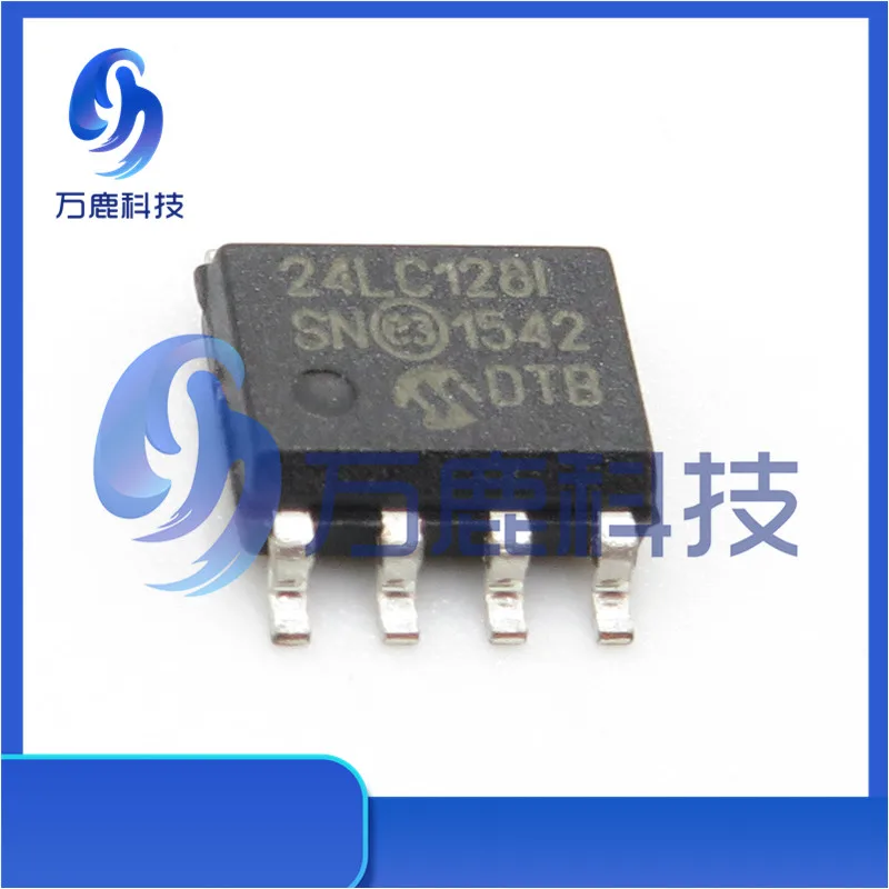 24Lc128-I/Sn Eeprom Serial-I2C 128K-Bit 16K X 8 3.3V/5V 8-Pin Soic N Tube Automotive Aec-Q100