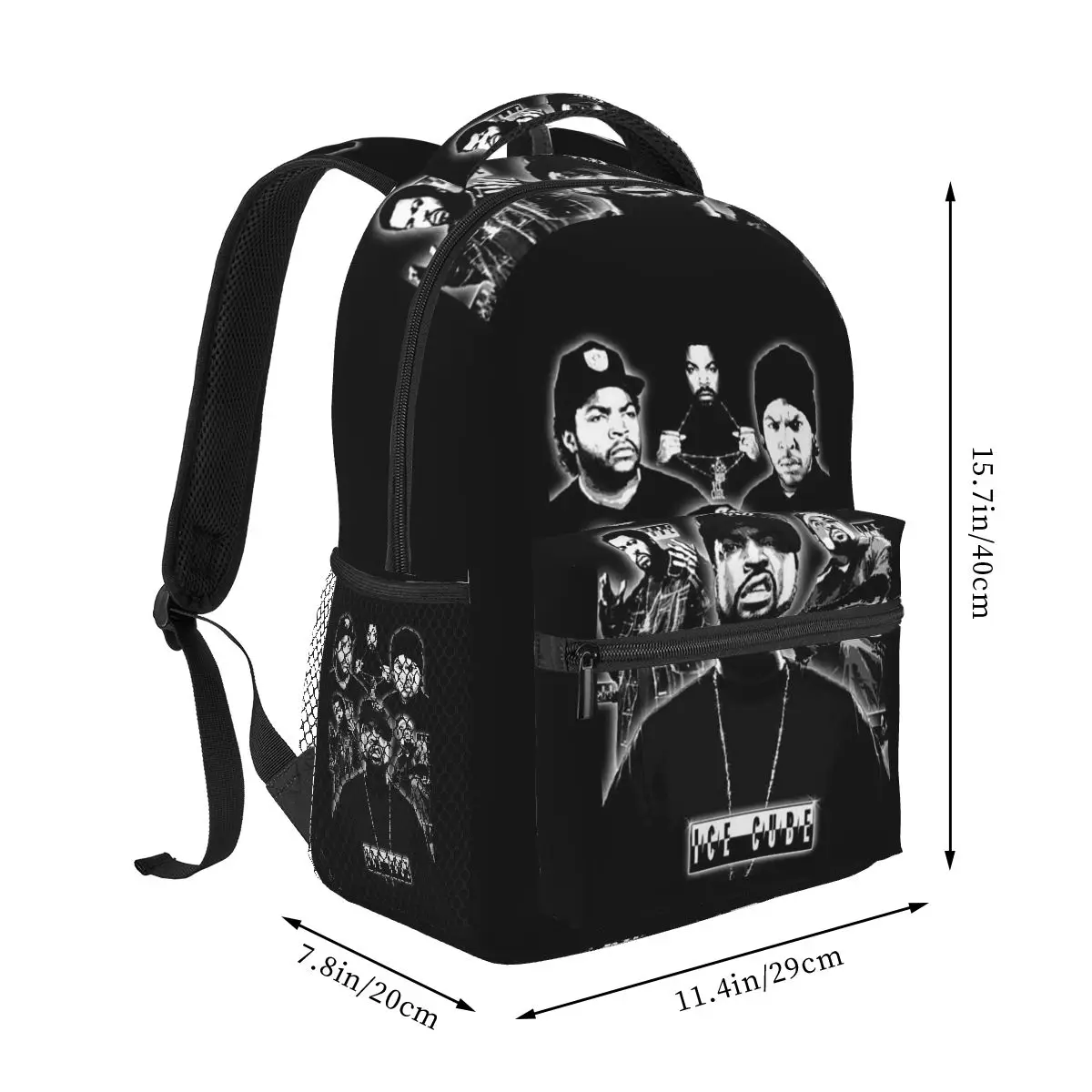 90s Rapper Ice Cube Amerikkka's Backpack Student Boys Girls BookBag Kids School Bag Laptop Shoulder Bags for Men Women