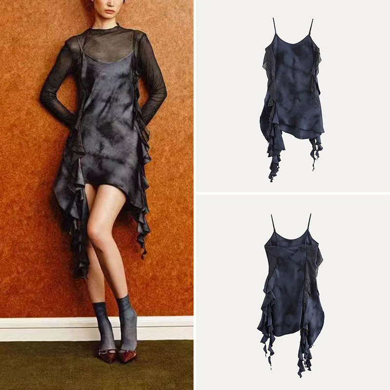 

Ele ort Svel Dr 2025 Spring New Women's Sle Z Polyester Fiber 00% Ele ort Strapl Dr