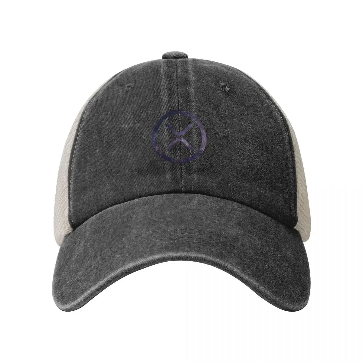 Ripple (XRP) Galaxy Logo Cowboy Mesh Baseball Cap Golf Hat Man tea Hat fashionable For Women 2024 Men's