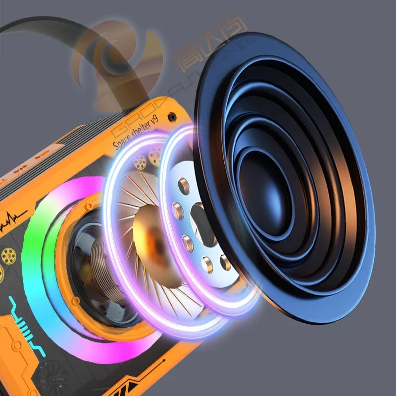 SOTAMIA Bluetooth-динамик Мини беспроводной портативный динамик сабвуфер TF-карта U диск FM-радио Hi-Fi музыка домашнее аудио с Type-C