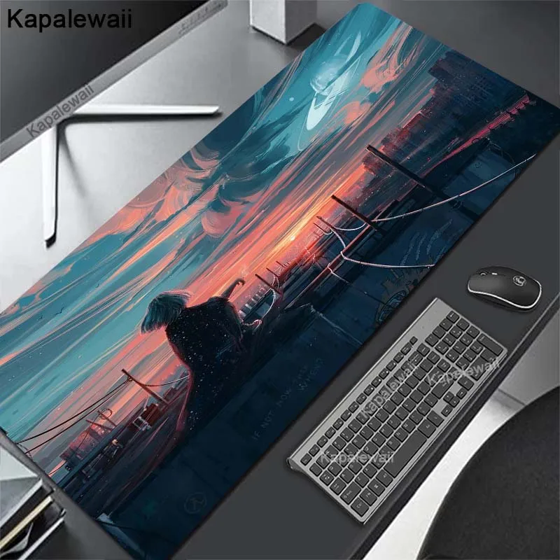 

Oil Painting Landscape Mouse Pad Large Gaming Mousepad Gamer XXL Computer Office Mouse Mat Keyboard Mat Desk Pad Laptop Mausepad