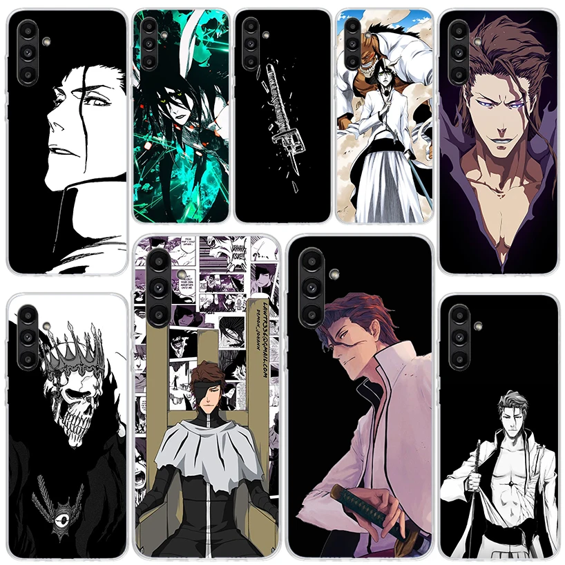 Bleach Aizen Sousuke Phone Case For Samsung Galaxy A14 A15 A13 A12 A54 A55 A53 A52 A34 A35 A33 A32 A24 A25 A23 A22 A04S A03S A02