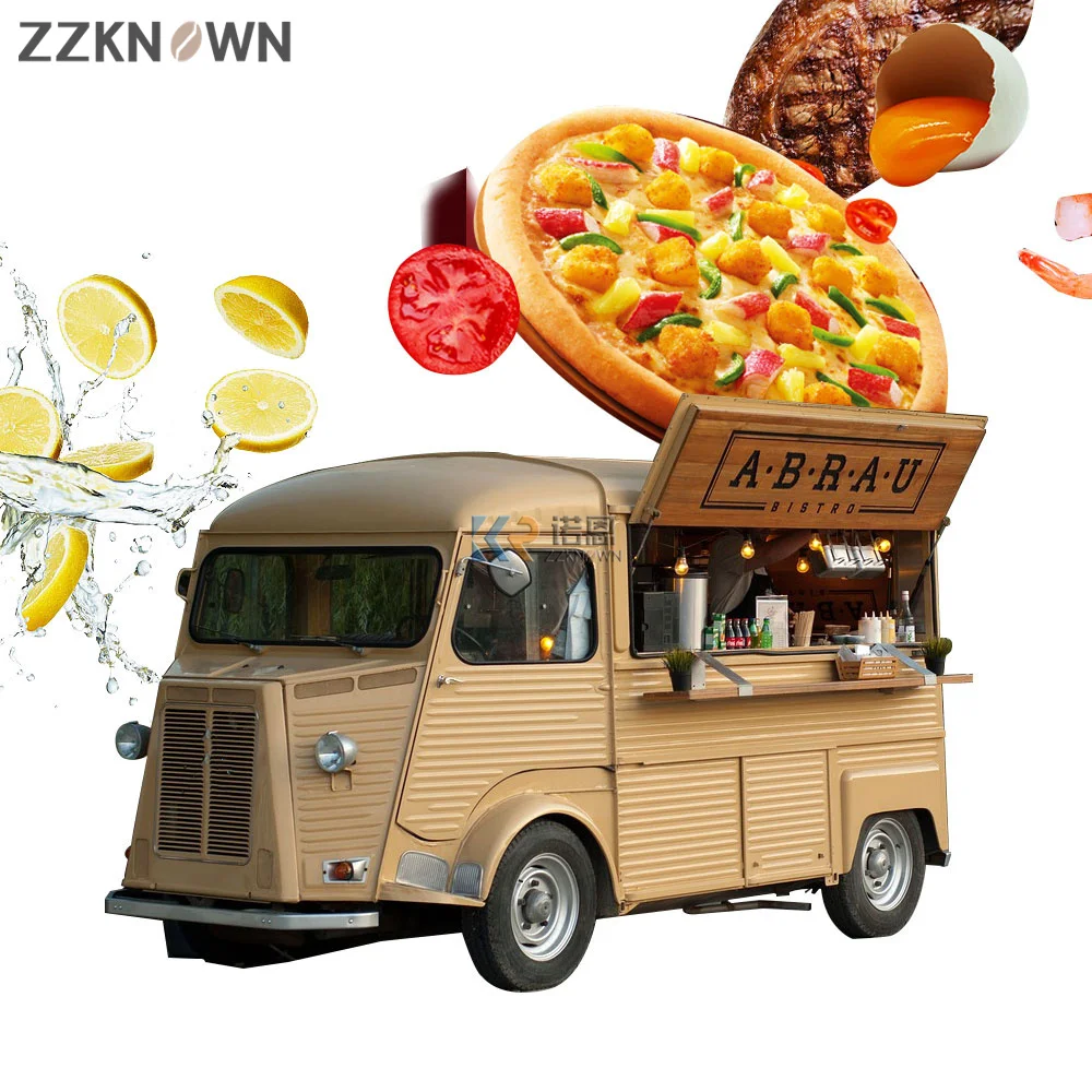 Hot Sale Concession Food Truck Ice Cream Panini Coffee Cart Vintage USA Trailer Food Truck for Sale