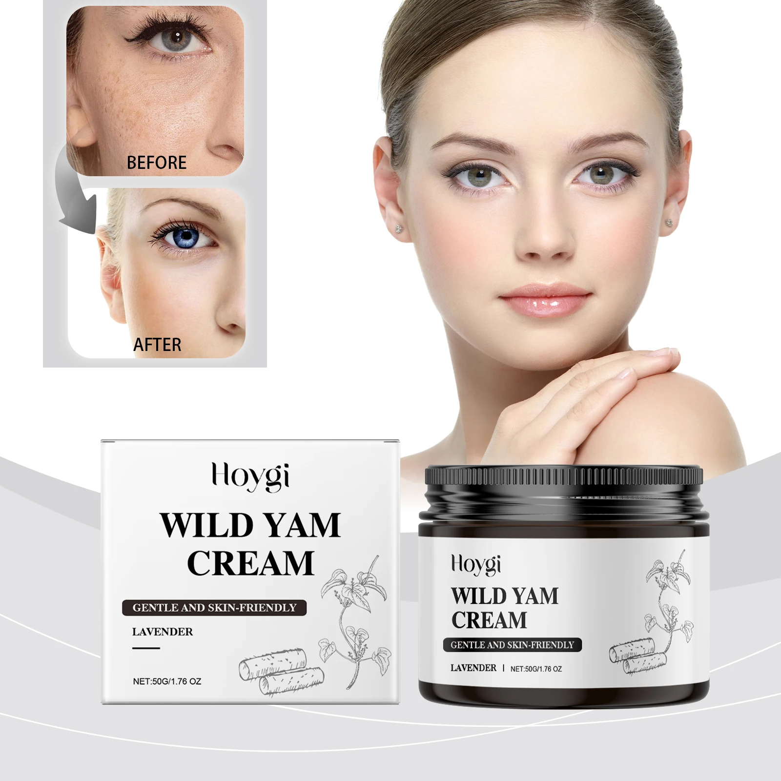 

Hoygi Wild Yam Balance Cream Нежный увлажняющий и увлажняющий питательный и нежный крем для ежедневного ухода за кожей Balance Cream