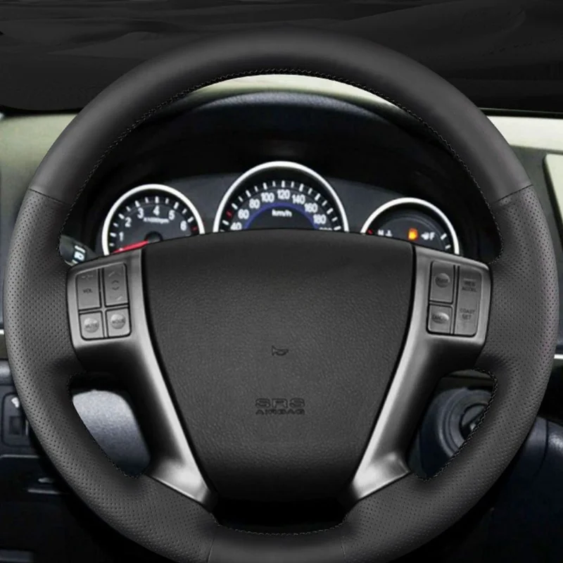 Genuine Leather Car Steering wheel Cover For Hyundai Veracruz 2007-2012 IX55 2007-2012 Handle Cover Interior Car Accessories