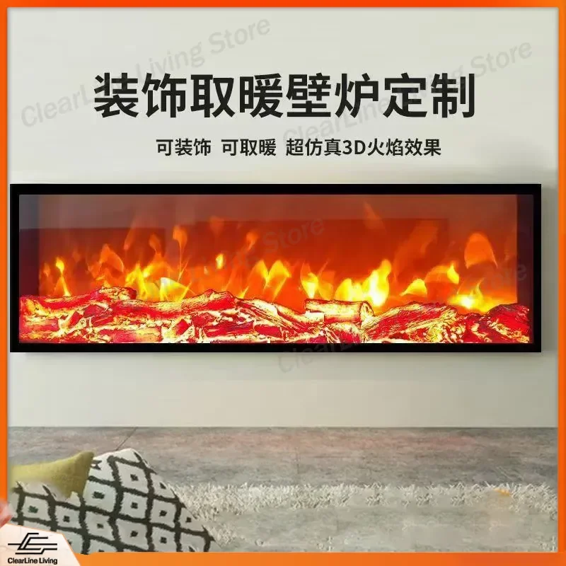 for Factory Wholesale Embedded Electronic Fireplace Simulation Flame American Home Decoration Cabinet Heater Atomized