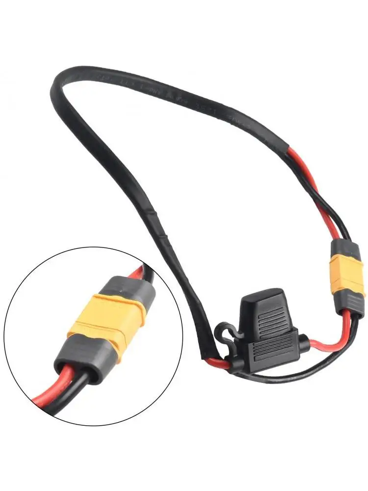 AliExpress TOOPRE Ebike Battery Power Cable 14AWG Discharge Wire Lithium Battery Controller Fuse Power Cord  For XT60 High Temperature Resistance