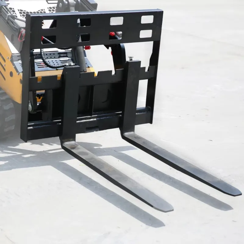 Custom Mini Pallet Fork Mini Skid Steer Loader Heavy Duty Fork Attachment for Track Loaders Wheel Loaders Fast Delivery