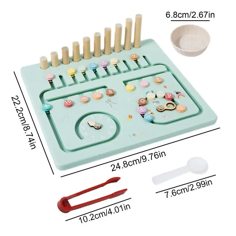 Zähl spielzeug für Kleinkinder 1-3 bunte umwelt freundliche mathematische Manipulationen Kindergarten Brettspiele Holz multifunktion ale Zählung