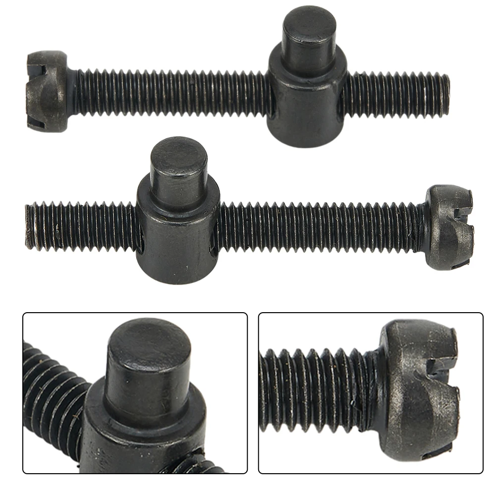 2pcs Bar Chain Adjuster Tensioner Screws Metal For 405 5016 Chainsaw Grass Trimmer Garden Lawn Mower Power Tools Accessories