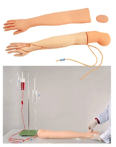 Full-function venipuncture infusion arm model hand leather accessories