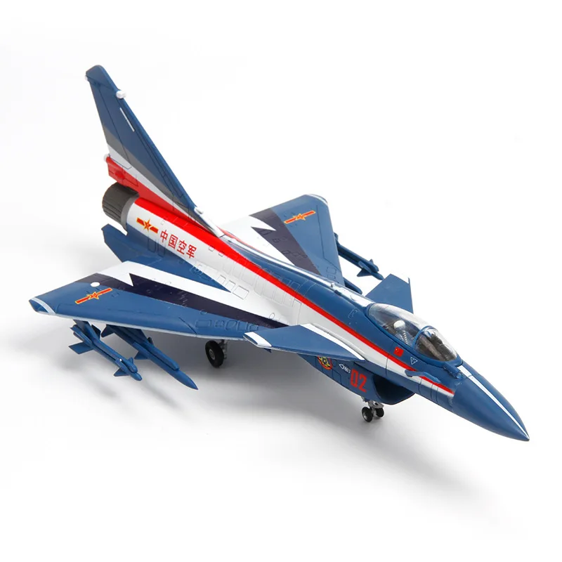 

1:72 Scale J-10C Fighter Aircraft Model Alloy Military Assembly Model Plane Toy Simulation Coating With Stand Static Display