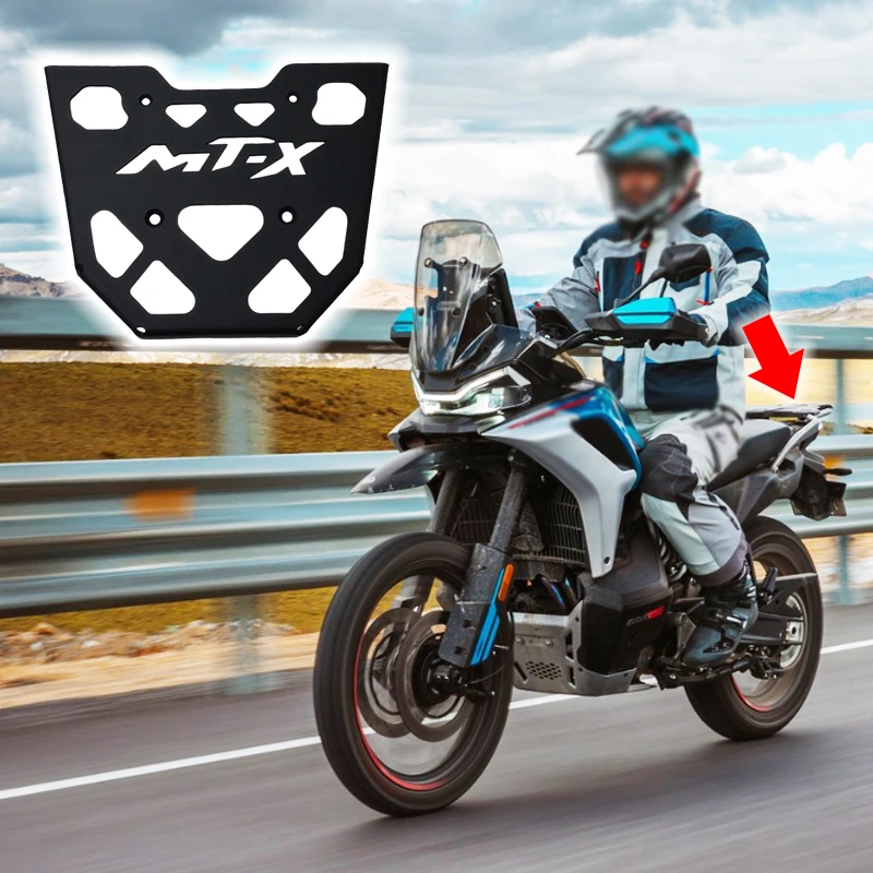 

Для CFMOTO 800 MT-X 800MTX 2024 2025 задняя багажная полка, хвостовая коробка, полка для мотоцикла, сумка для хранения багажника, стойка для чемодана, поддержка