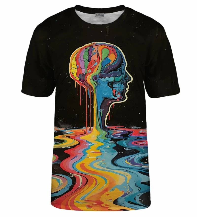 New Summer Art Graffiti 3d Printing Fashion Man Short Sleeve T-shirt Cool Breathable Tops Women Clothing Funny Spaceman T Shirt