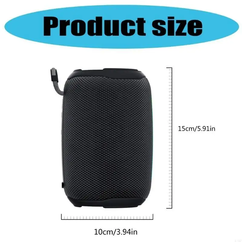 IPX6 Waterproof Portable Speaker Build-in 1500mAh Battery Pairing Wireless Speaker 12W for Camping Outdoor K1KF