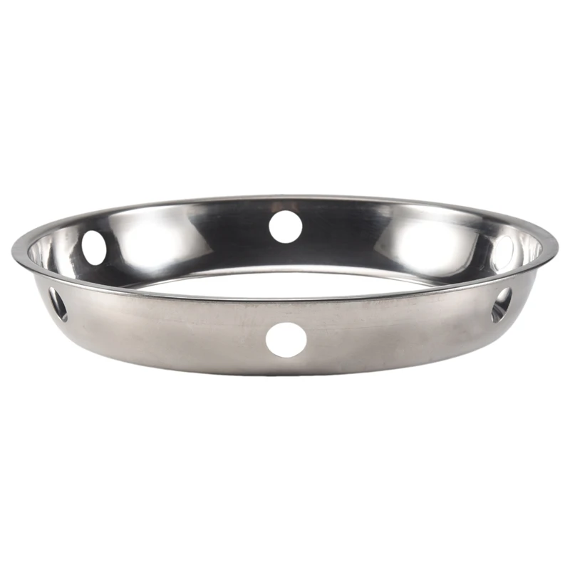 2PCS Stainless Steel Wok Ring Metallic Round Bottom Wok Rack 10.43X11.8Inch Universal Size Inch for Gas Stove Fry Pans-A27I