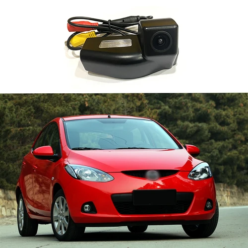 Imagen 2 del producto Cámara de visión trasera HD impermeable para coche, sistema de aparcamiento, monitoreo inverso para Mazda 2 3 2007 2008 2009 2010 2011 2012