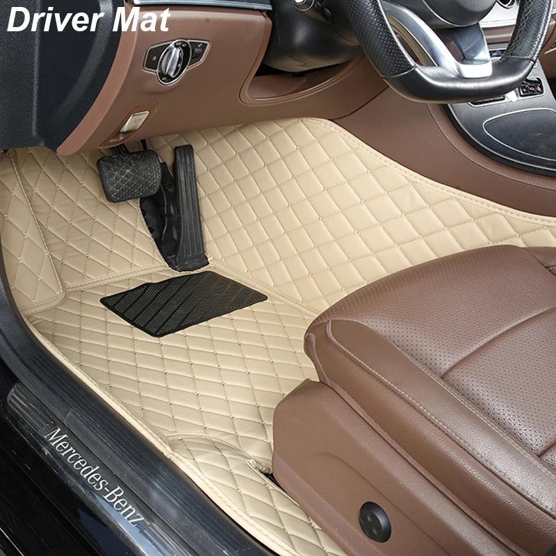 1 PCS Custom Leather Car Floor Mats For Hyundai Sonata LF 2015 2016 2017 2018 Auto Interior Accessories Carpets Rugs Foot Pads