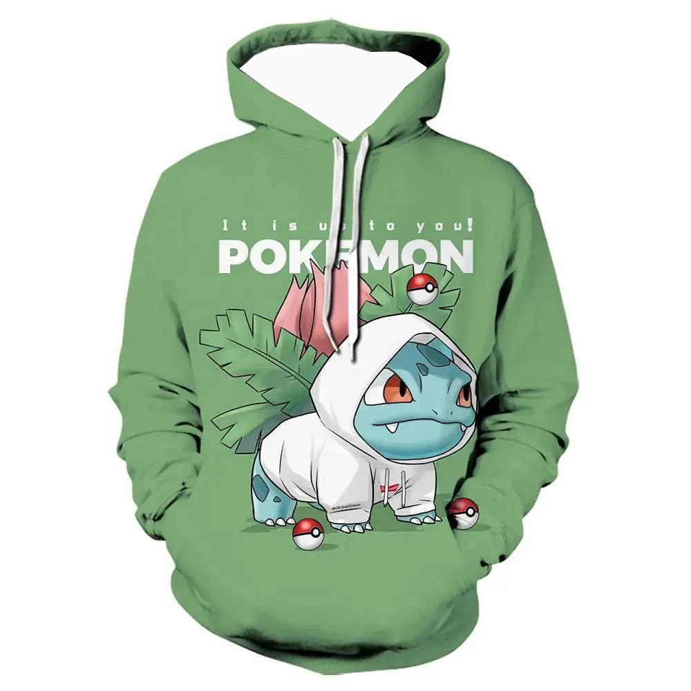 

Unisex Hoodie 2025 Autumn and Winter New 3D Digital Printing Pocket Monster Dynamic Leisure Fashion Top