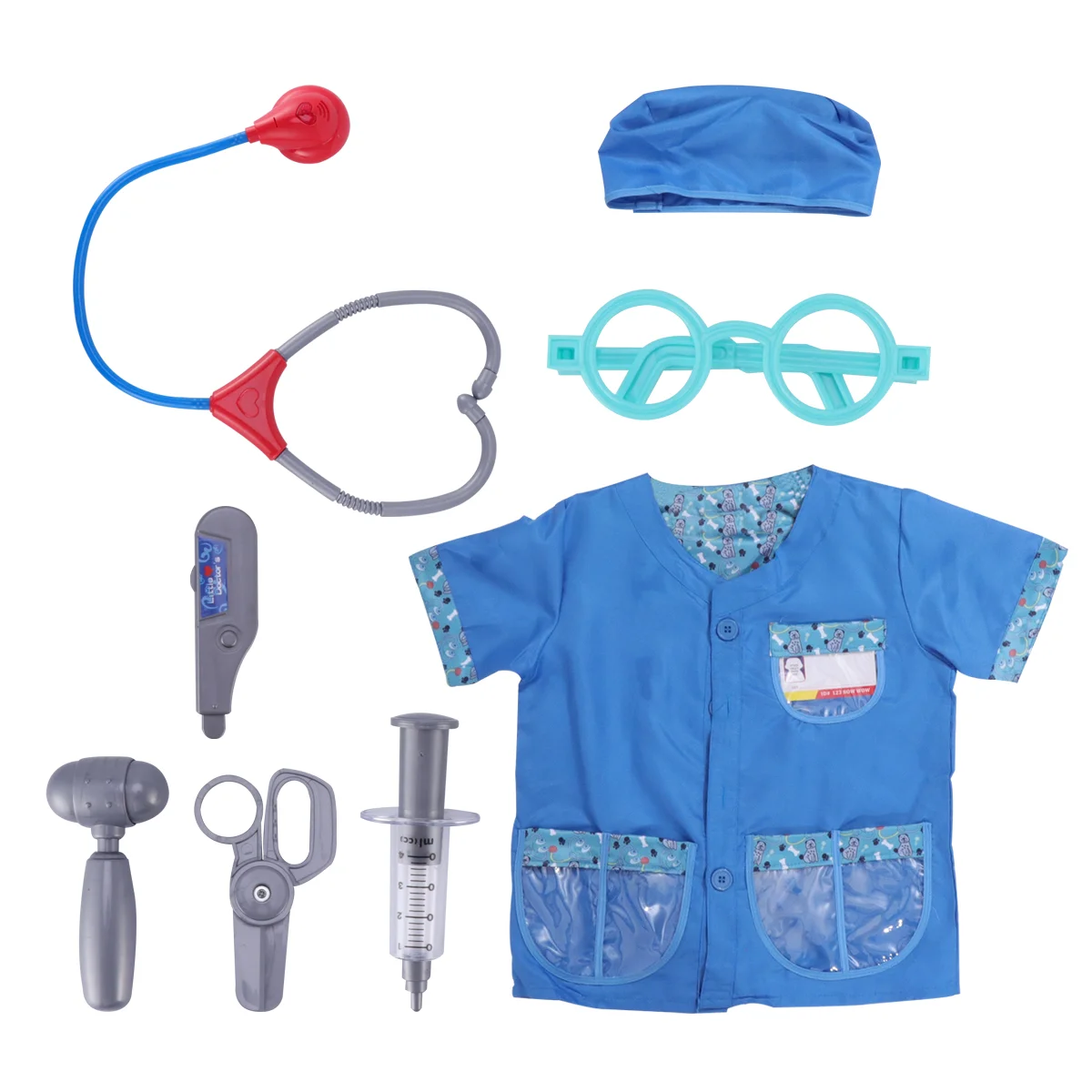 Outfits for Kids Children Play Professional Veterinary Clothing Prop Set Dreses Clothes Performance Childrens Toys