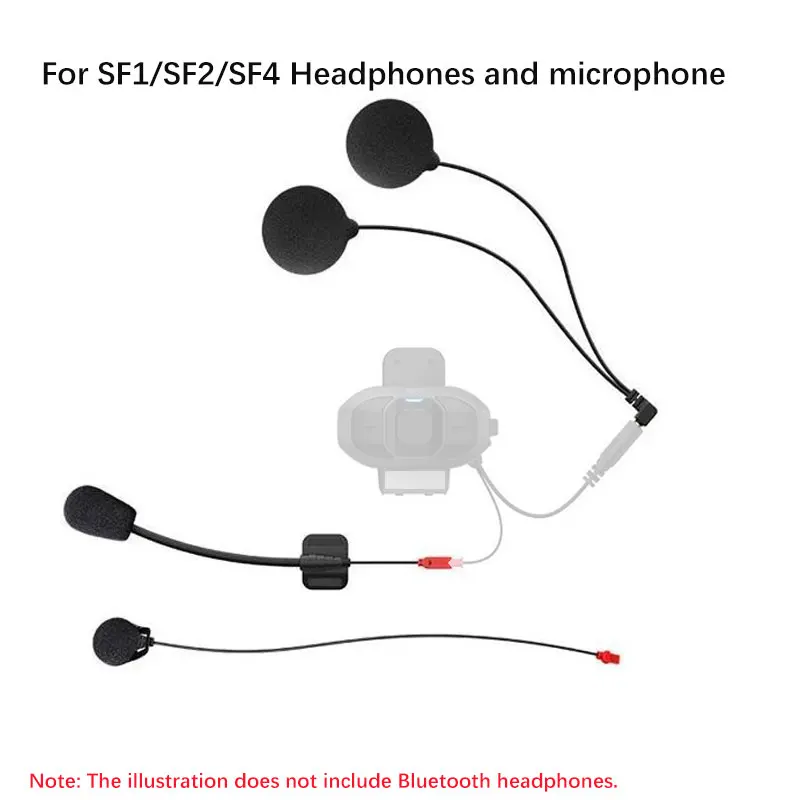 Voor SENA SF1/SF2/SF4 hoofdtelefoonluidspreker en microfoon