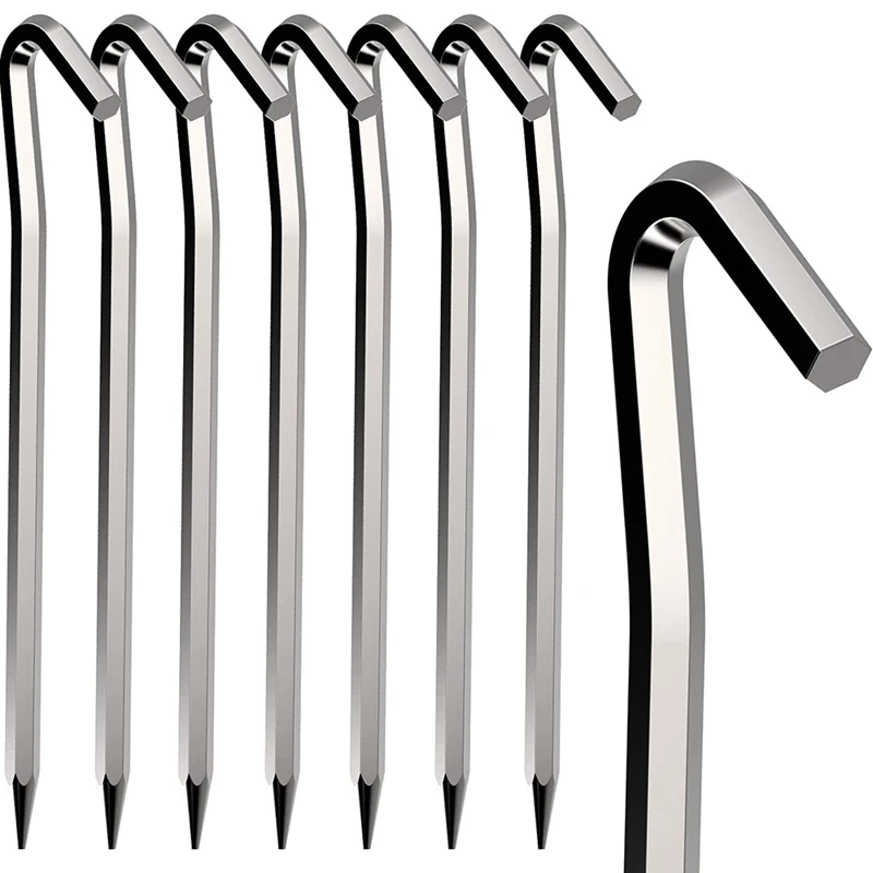 Liga de Alumínio Rust Tent Pegs Ganchos de Metal Pesados Acampamento Terra Pegs Pcs 18cm