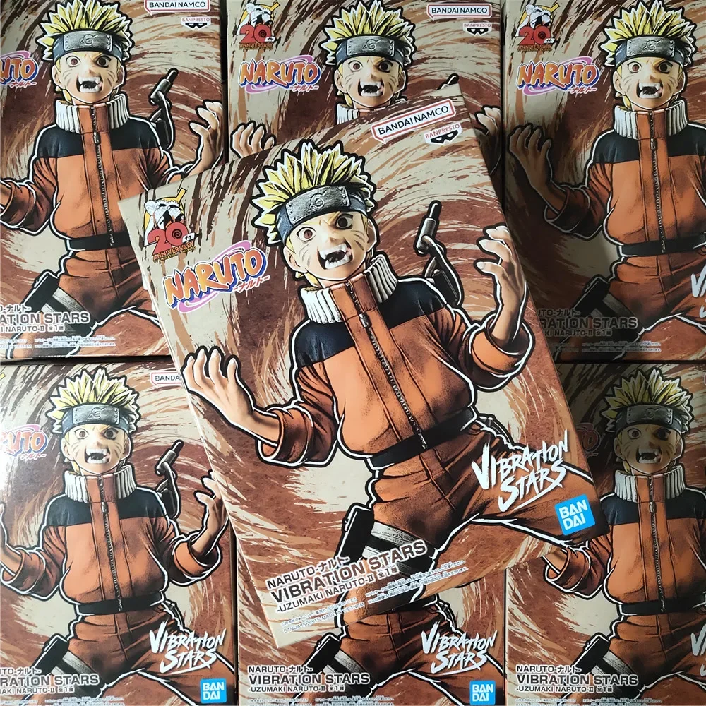 Anime Original Bandai Nartuo VIBRATION STARS Uzumaki Naruto PVC Action Figures Collect Decorative Model Figurine Toys