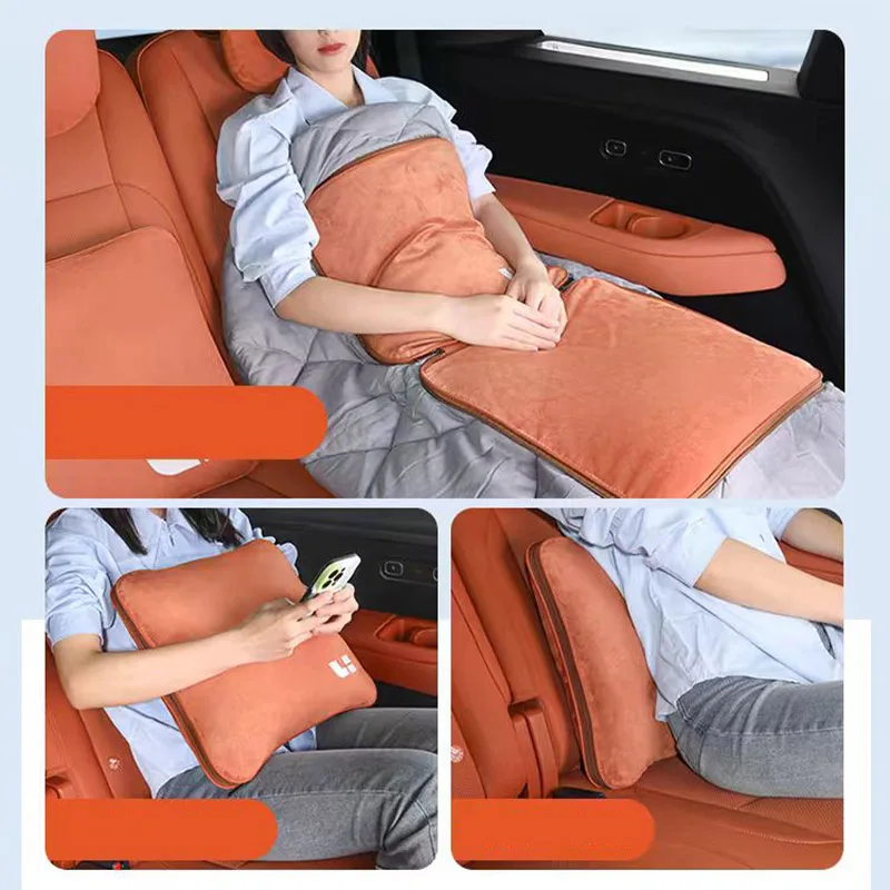 Li Lixiang L7 2022-2024 Car Air Condition Quilt Pillow with Dual-purpose Folding For Waist & backrest Auto Accessories