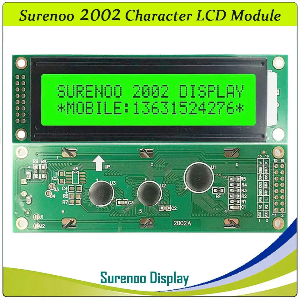 Surenoo 2002 202 20*2 Parallel Serial IIC I2C TWI LCD2USB USB2LCD USB Character LCD Module Display Screen Panel for Arduino