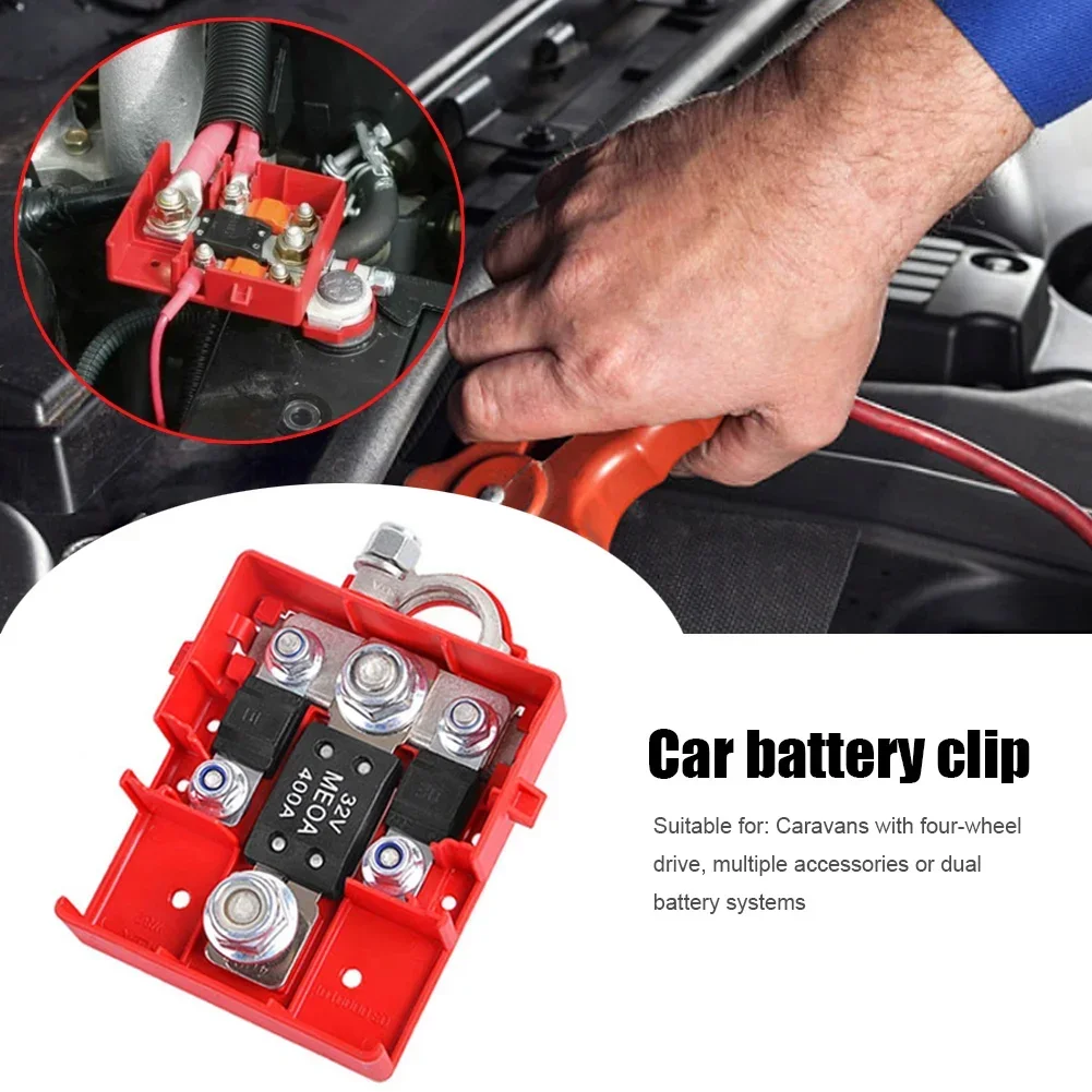 Car Battery Distribution Terminal Quick Release Pile Head-Connector Battery Terminal Dual Battery System Charger 32V No Cover