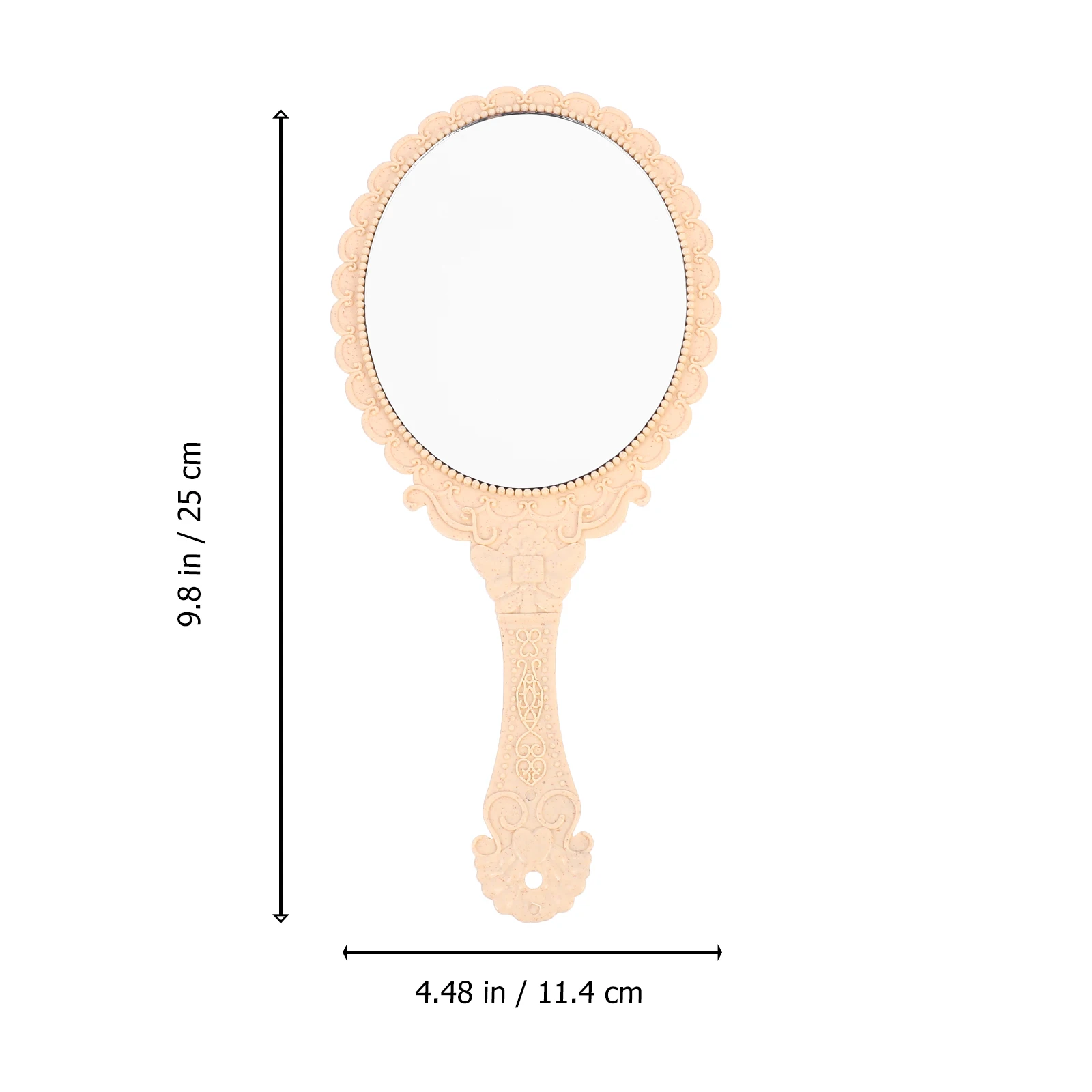 قطعتان من مرآة المكياج المدمجة المحمولة باليد وخفيفة الوزن ومرايا يدوية للسفر مثالية للفتيات والسيدات #4