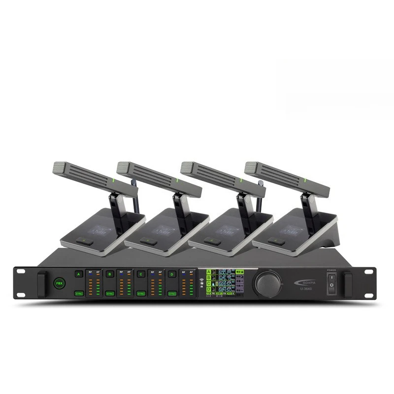 

Multifunctional one-to-four conference microphone