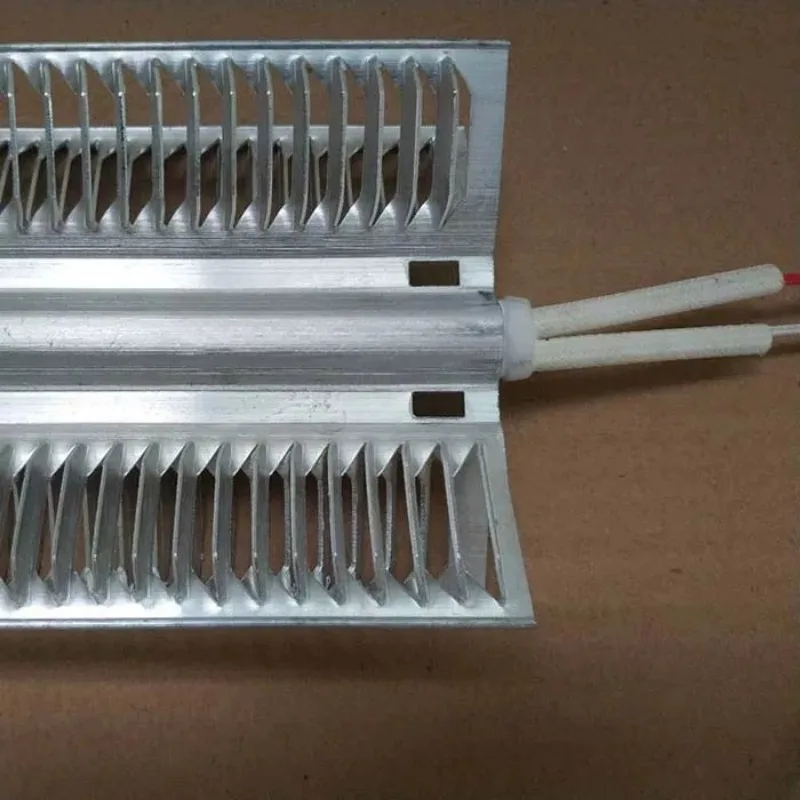 for 660mm 230V 2000W Aluminum Fin Radiator Heating Tube Dry Heater Air Curtain 2pc
